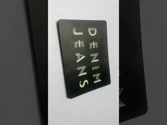 Кожаные джинсы Кожаная маркировка Черная для одежды Маркировка в черной коже