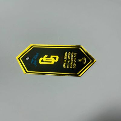 Четырёхугольная переработанная бумажная одежда вешает тег водонепроницаемый для подарков