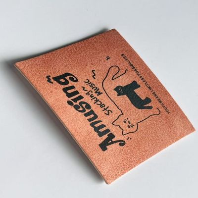 Настройки джинсы кожаная этикетка прямоугольный бренд логотип для вешалок