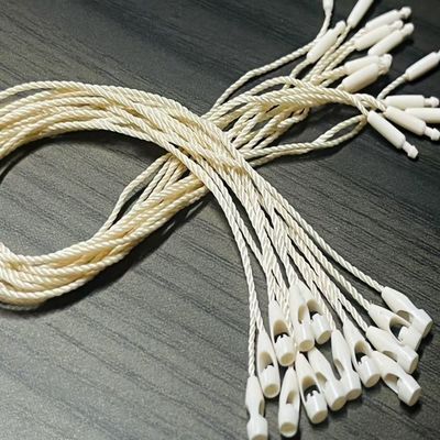 OEM Bulk Braided Nylon Locking Fabric Tag Fasteners Бежевый