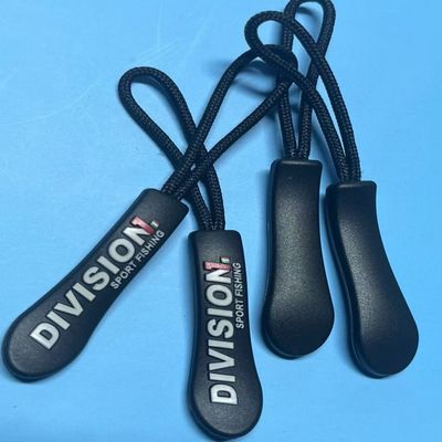 Черный пластиковый подвесный резиновый нейлоновый циппер