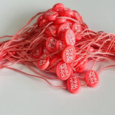 OEM оптовые объемы пластиковые крепежные теги с застежками и защитными петлями