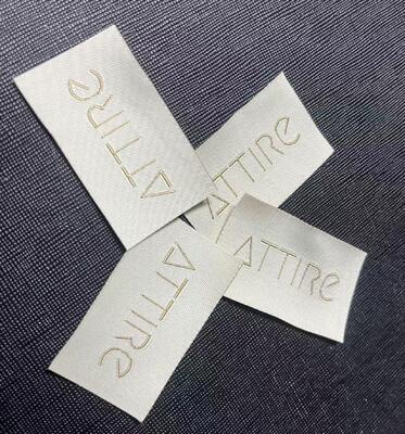 0.4mm Thickness Woven Clothing Labels Featuring Iron On Backing Perfect for Custom Logo Branding on Apparel and Textiles