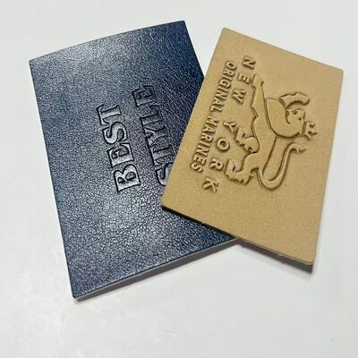 Customization Jeans Leather Label Durable Stylish Custom Leather Patch for Jeans Apparel Accessories
