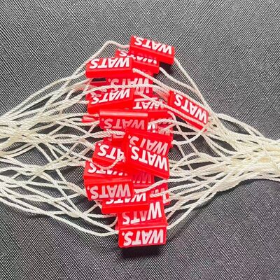 200 Millimeters Rope Length Plastic Tag Fastener Designed for Garment Tagging Ensuring Secure Attachment and Easy Application