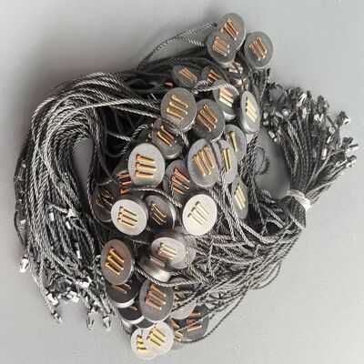 Thickness 0.2mm Black Hang Tag String Rectangle Style Designed for Clothing Tags and Retail Packaging Delivering Strong