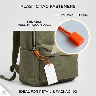 Ткани Оранжевый Пластиковый Tag Fastener розничный магазин Одежда Аксессуары